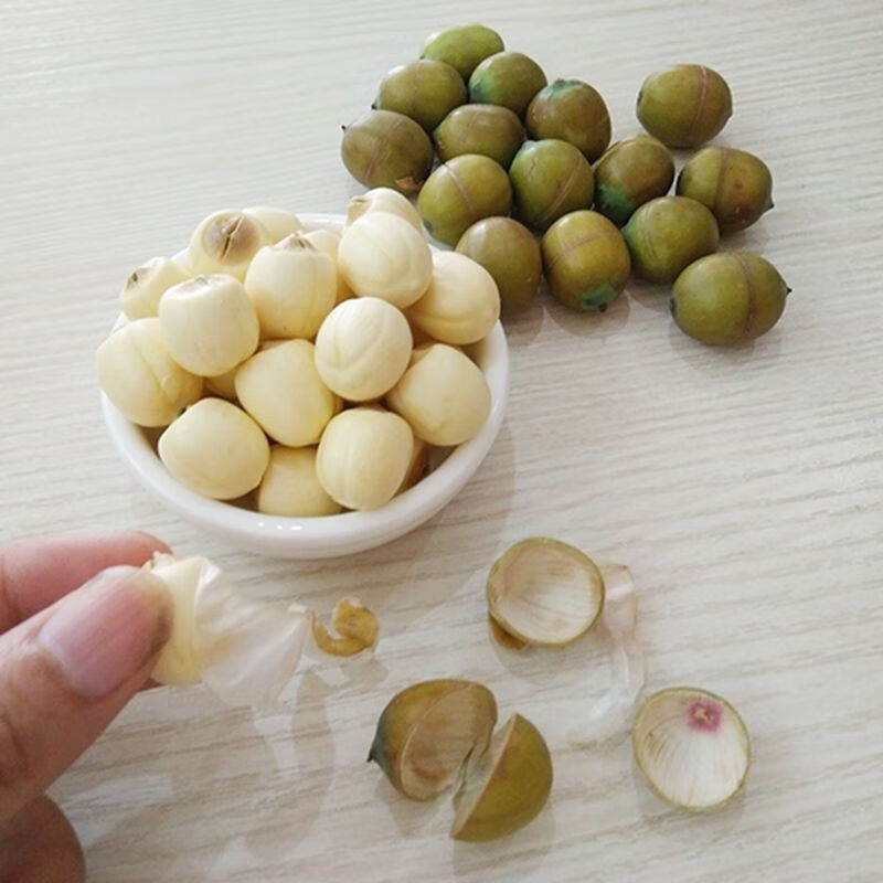 2022年新鲜莲子皮心莲子米干莲子广昌白莲煲汤250克新货干红莲子