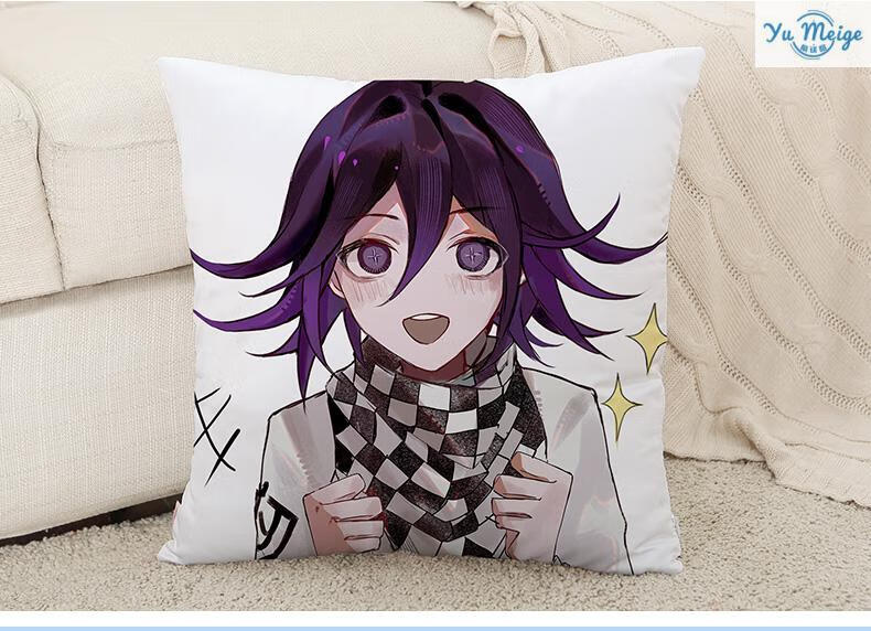 新款级弹丸论破周边抱枕定制黑白熊七海千秋雾靠垫动漫二次元靠枕头