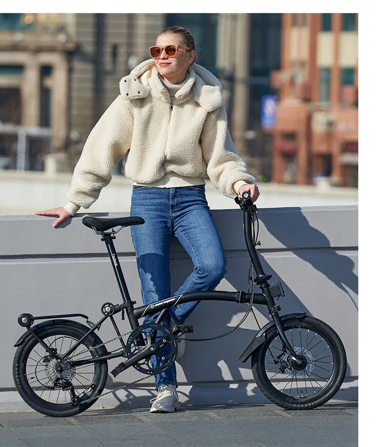 小布折叠自行车 brompton mint国产小布折叠自行车便携16寸9速碟刹上