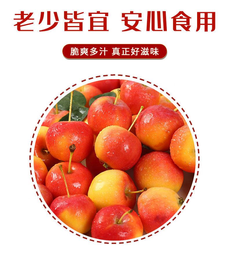 冻海棠果冻东北大沙果孕妇水果鸡心果特产冻小苹果冻沙果3斤冻沙果