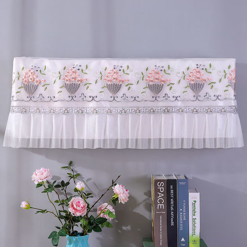 开机不取空调罩挂机防尘罩子卧室大15p匹挂式空调套室内机套布艺紫