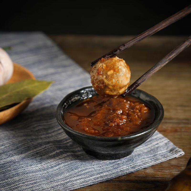 潮汕特产沙茶酱正宗牛肉丸辣椒酱蒜头油蒜头酥火锅蘸料调味酱全套 龙