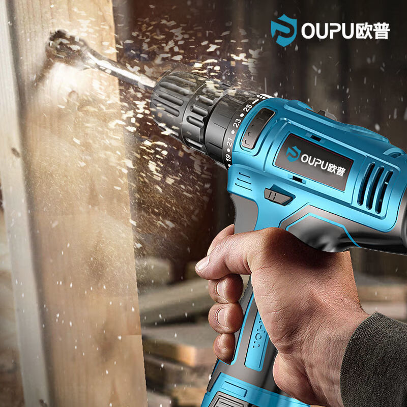 锂电钻充电式手电钻小钻冲击电钻多功能家用电锤电动螺丝刀单速12v