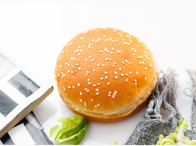 辣妈生活芝麻汉堡包面包胚双层半成品家庭装皮坯子即食家用商用芝麻