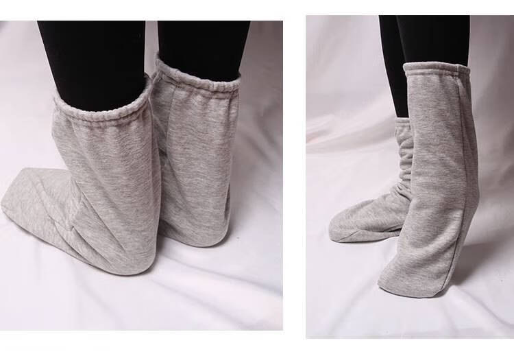 脚套袜 保暖成人 睡觉穿的袜子加厚睡眠袜加绒保暖男女士袜套脚套 深