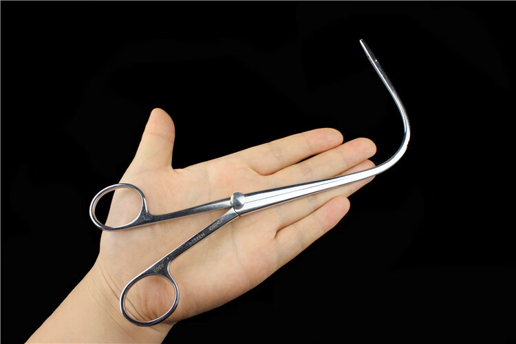 上海医疗器械厂jz金钟耳鼻喉科医用间接喉钳喉用取样钳喉组织钳咽喉