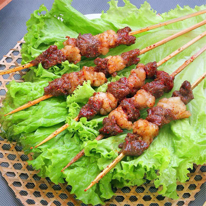 手工羊肉串半成品羊肉串羔羊肉串烧烤羊肉串户外羊肉烧烤 美味羊肉串