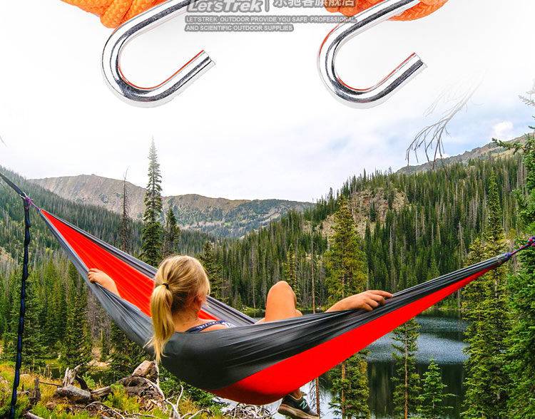 吊床户外专用绑绳吊床户外吊床专用大号s钩吊床绑带配件室内吊椅摇床