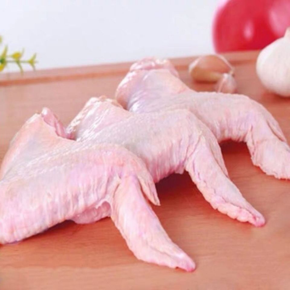 顺丰4斤装鸡全翅冷冻三节翅鸡中翅鸡展翅生福茹洲2000g