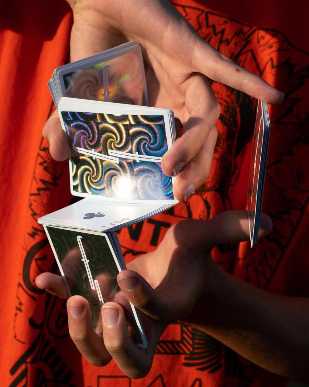 fontaine方丹扑克 adc扑克 holo 炫彩方丹 fontaine 全息炫彩 螺旋 花