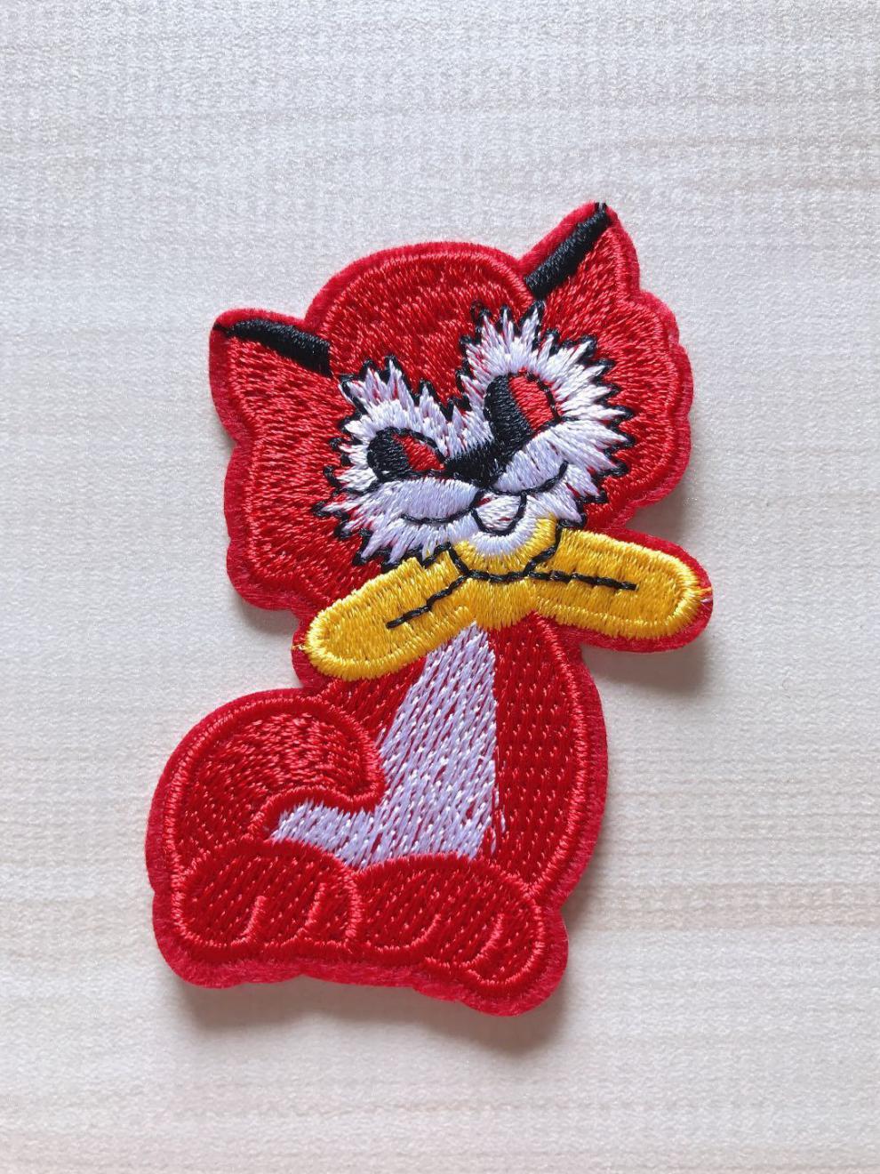 lucaly毛衣贴花补丁贴布贴刺绣时尚手缝贴花装饰小猫可爱牛仔裤补破洞