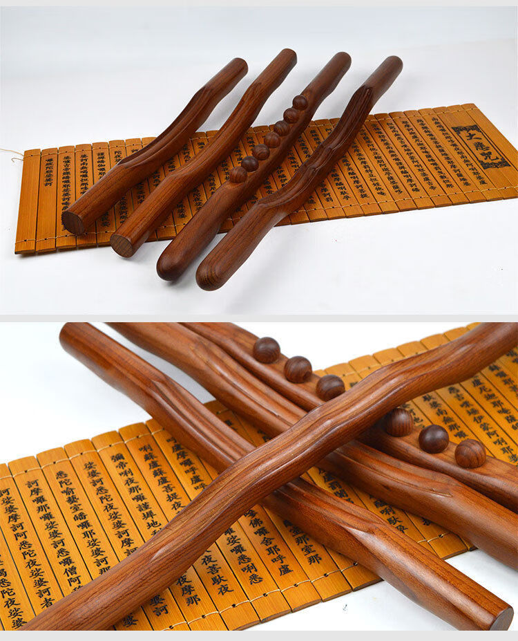 榉木擀筋棒经络赶筋刮痧开背棍按摩穴位美容院家通用多功能拔筋棒