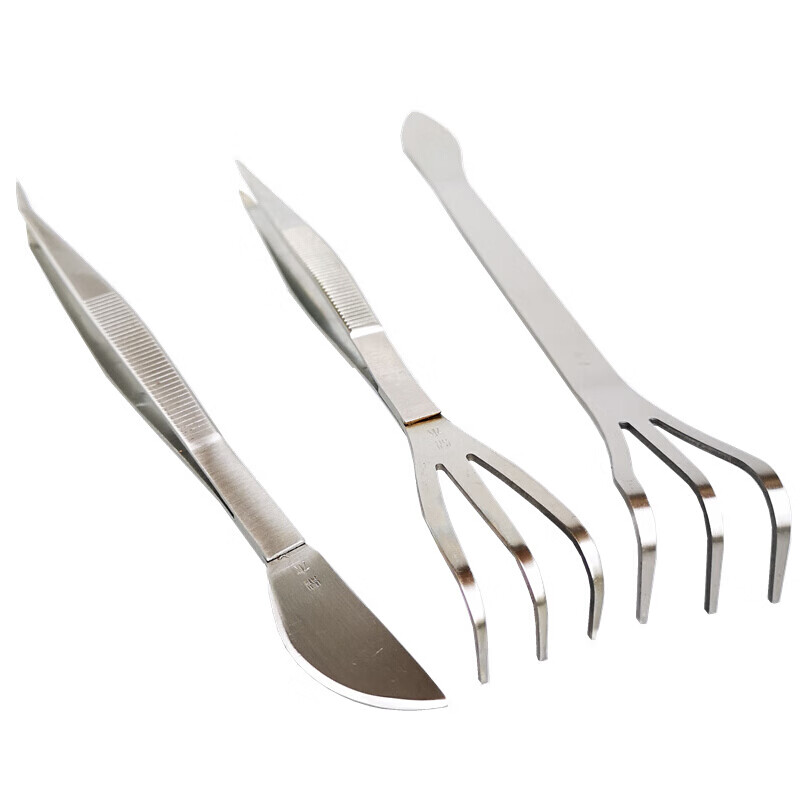 京选推荐不锈钢小耙子根耙松土工具钉耙除草松土器镊子压土刀鼎木