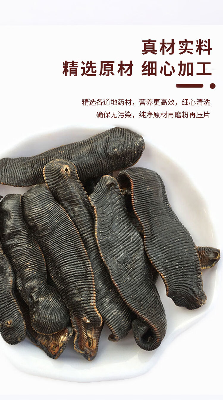 【年货节】杨天水蛭片粉水蛭粉片菲牛蛭冻干粉 100克 清水吊干【图片