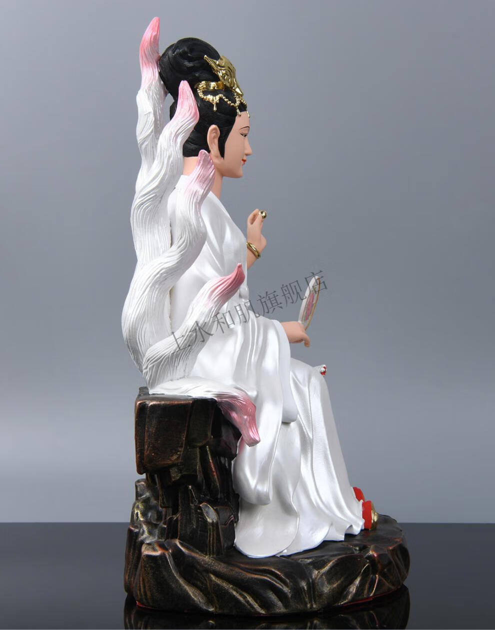 梵熙娅(fan xi ya)狐仙娘娘神像家用供奉旺桃花结姻缘树脂彩绘狐仙像