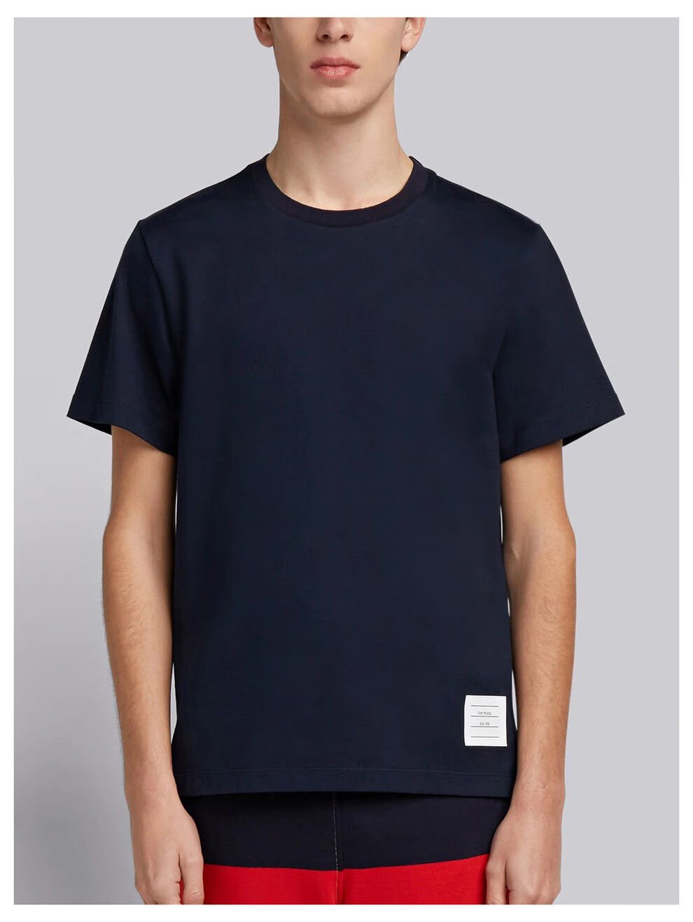thom browne 汤姆布朗 男女通用棉质短袖t恤衫 mjs067a 00042 100