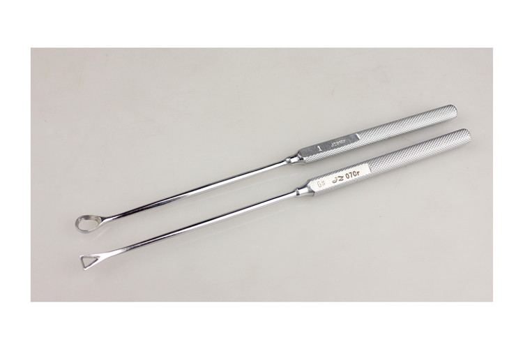 上海医疗器械厂jz金钟五官耳鼻喉科手术器械医用空心鼻刮匙鼻部鼻梁骨