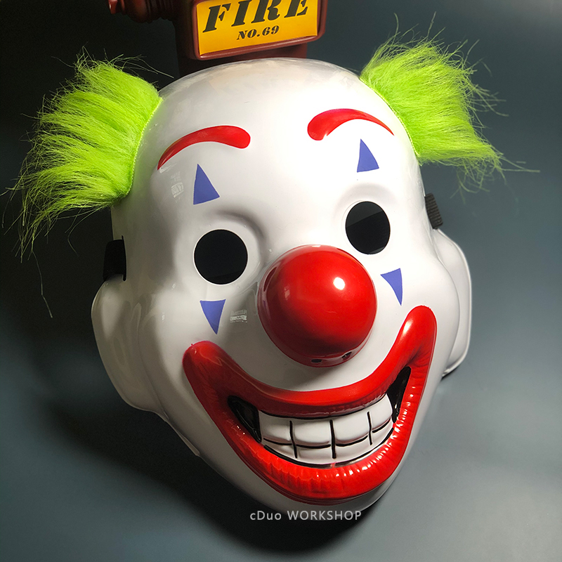 小丑面具2019新款joker恐怖万圣节dc影视道具化妆舞会派对pvc周边