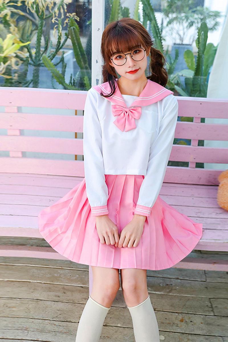 【保密发货】jk制服裙基础款校园服白三本黑二本日系水手服套装诱惑女