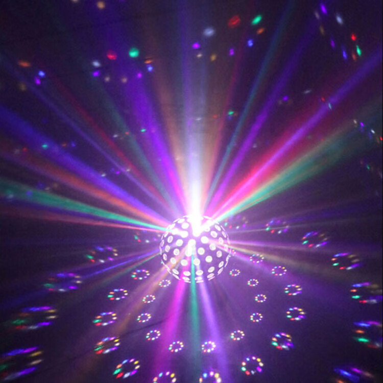 球灯球蹦迪灯家用跳舞厅七彩自动旋转彩灯球爆闪9色大魔球蓝牙遥控款