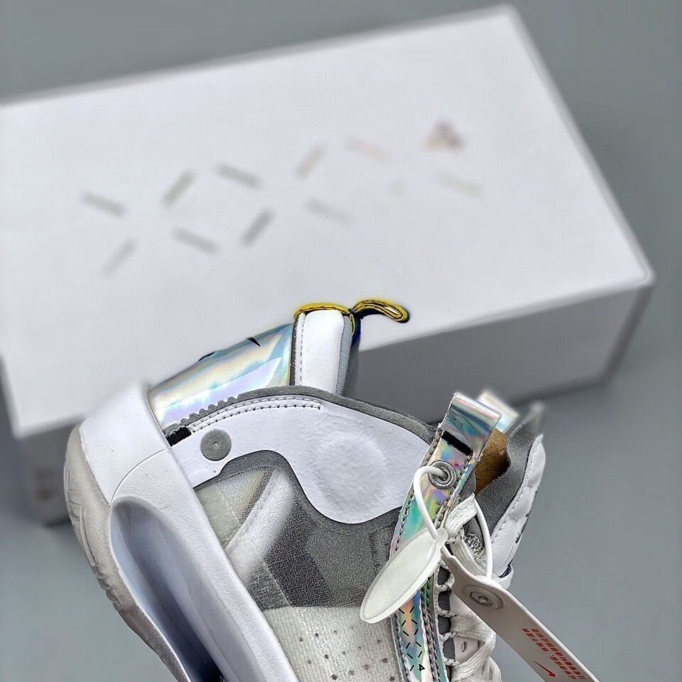 【公司级】纯原正确版 灭世纯原 air 34 aj34 全白镭射 篮球鞋 bq3381