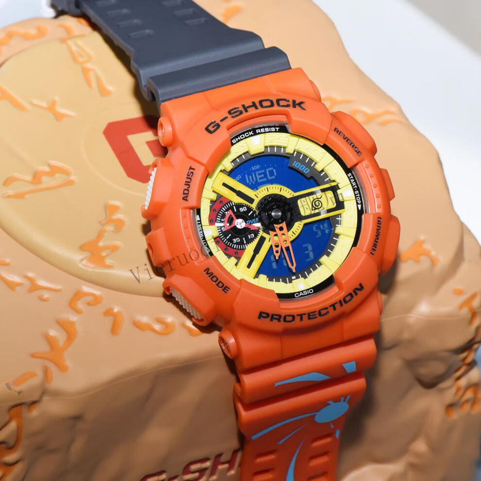 vieruodis卡西欧火影忍者疾风传限量联名表鸣人佐助ga-110nar21-4 sas