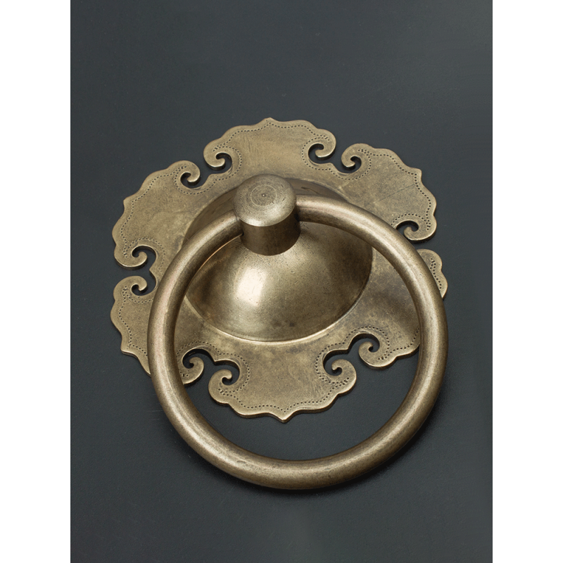 隐形拉手仿古拉手古铜中式大门把手纯铜拉把老式木门门环复古双开门