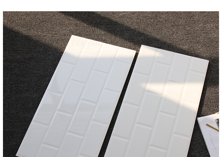 白砖北欧面包砖工字型墙砖洗手间厨房卫生间浴室背景瓷砖300600有启发