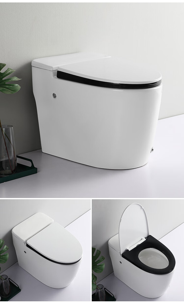 九牧王无水箱马桶小户节水陶瓷坐便器卫生间微智能脉冲座便器d款纯白