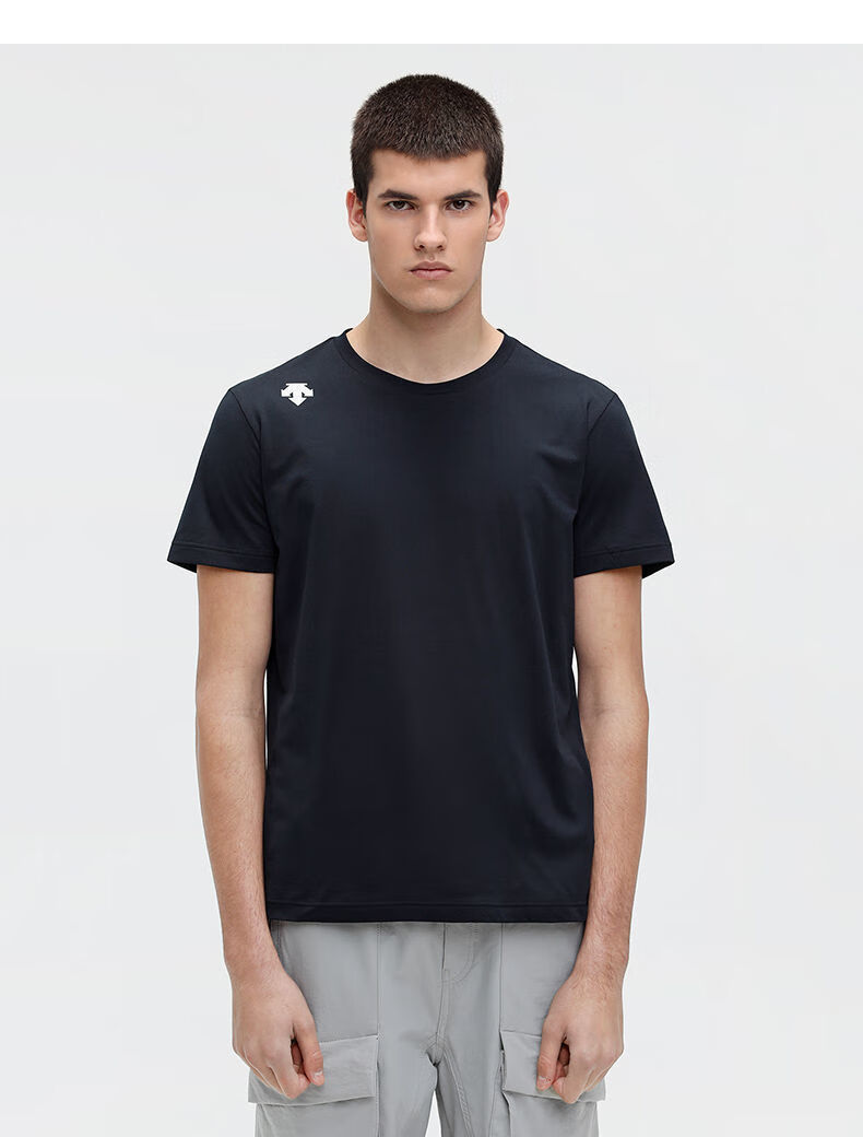 descente迪桑特轻奢品质男士短袖t恤衫男2022新款潮速干运动透气