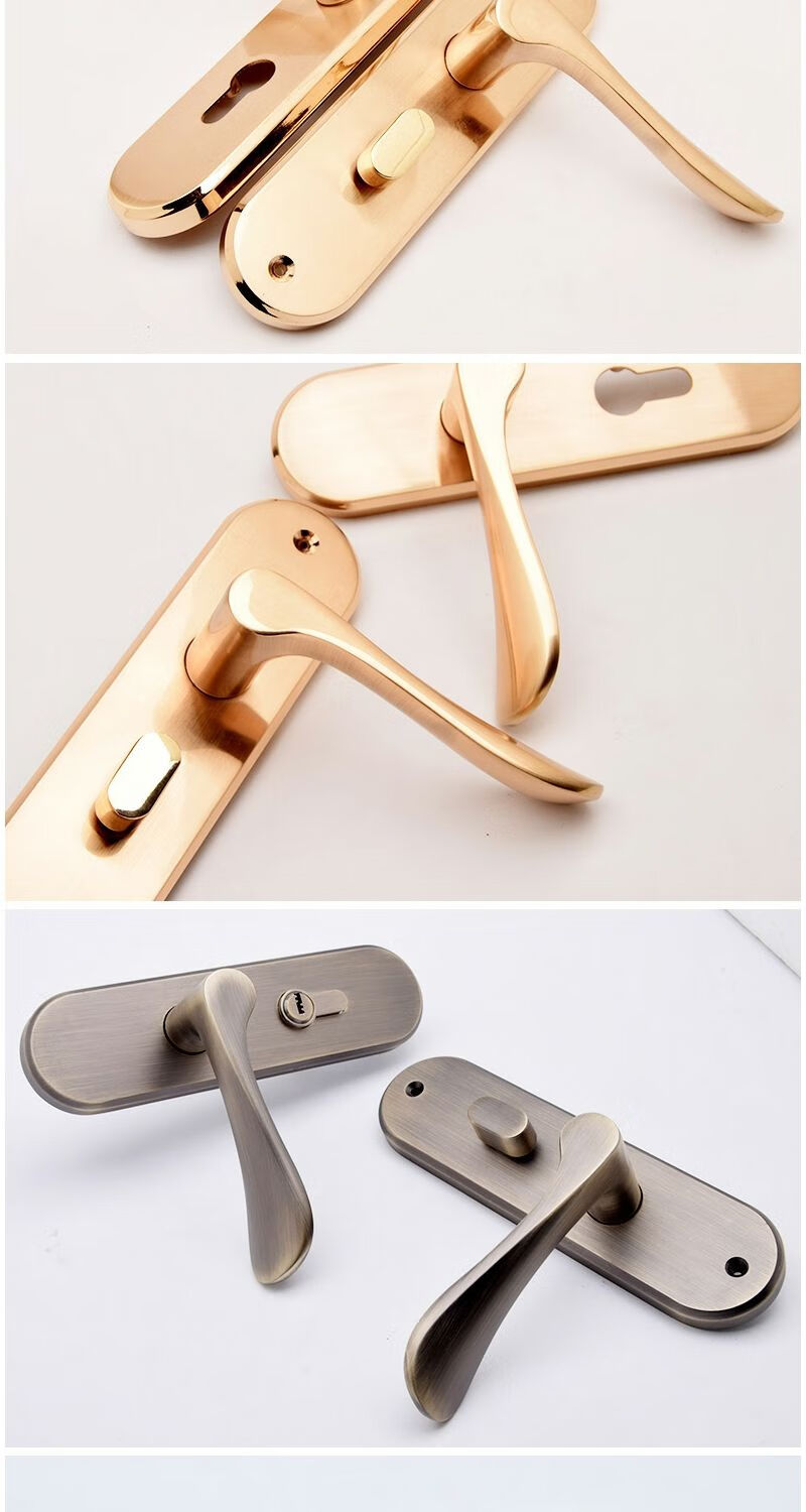 固特房门锁室内卧室通用型静声卫生间门锁锁室内门欧式木门把手3516