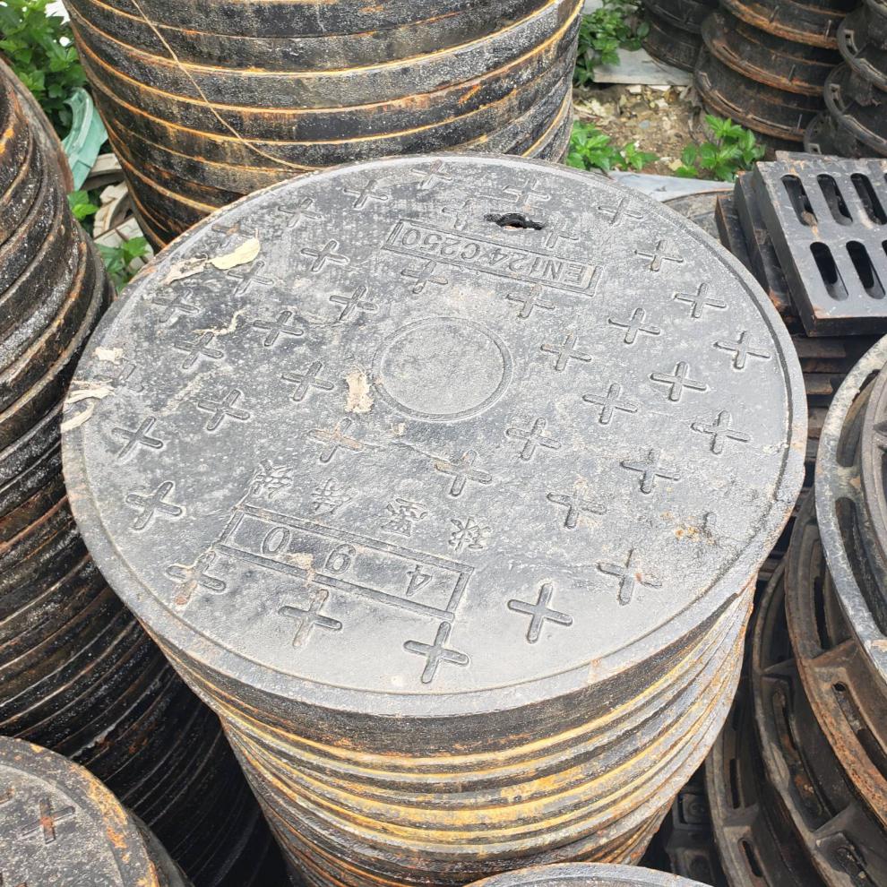电缆沟盖板铸铁井盖圆形沙井盖雨水篦子窨井盖排水沟电缆沟盖板