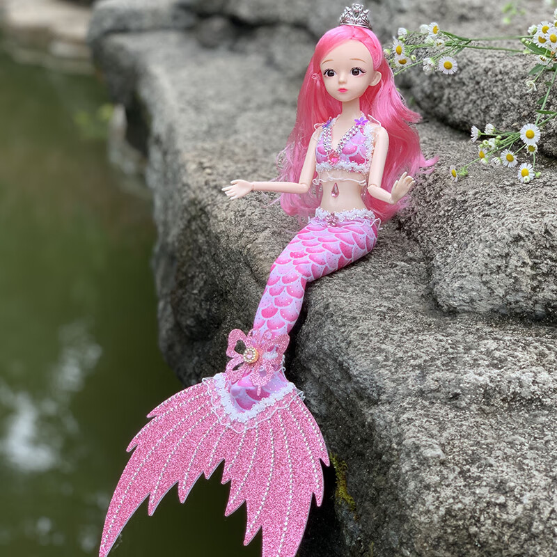 会唱歌的芭比美人鱼会唱歌带翅膀的芭比娃娃玩具芭比泡水美人鱼芭比