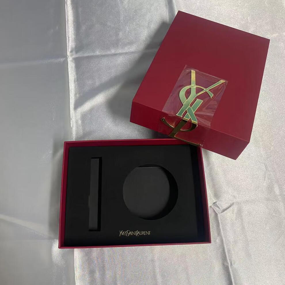 ysl礼盒空盒七ysl夕限定小金条礼品包装盒口红气垫礼盒空盒香水手提