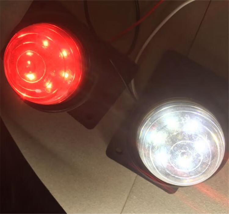 适用于适用于24大货车挂车示宽灯电子12后示廓灯橡皮边灯货车外顶灯