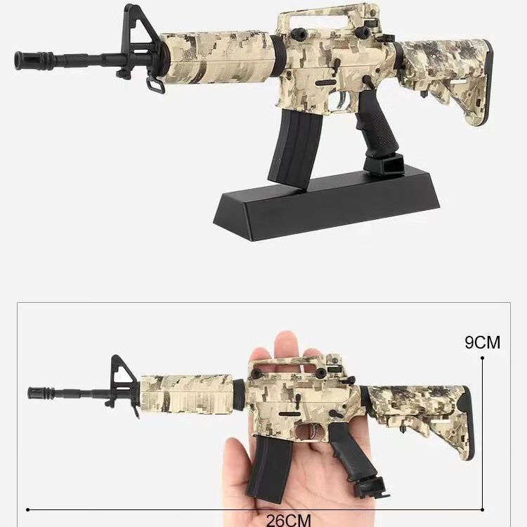 5可拆解不可发射军事模型ak47突击枪拼装军迷收藏吃鸡 巴雷特黑(35
