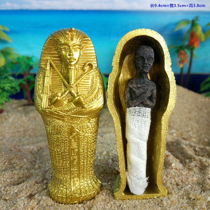 kankeirr法老棺材埃及棺材骷髅木乃伊法老心理沙盘沙具人物植物宗教