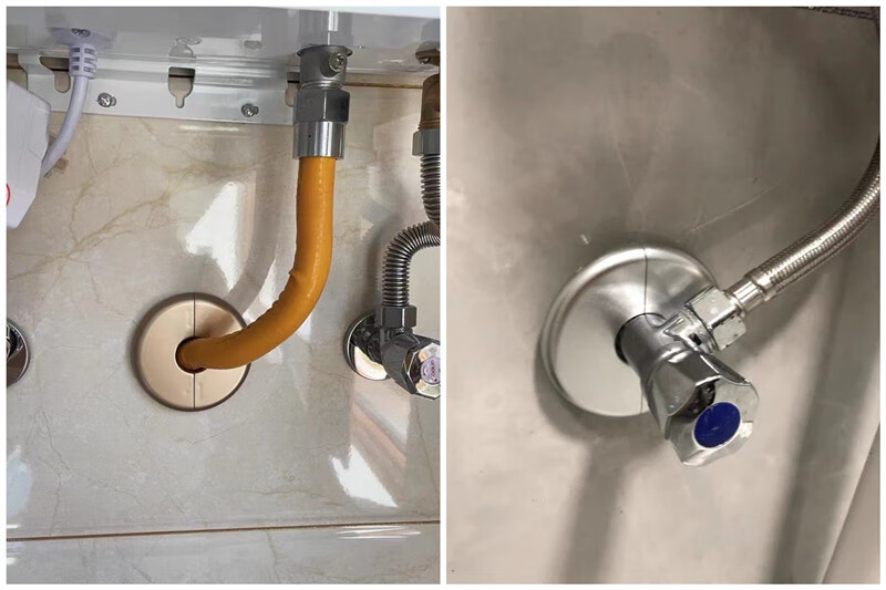 净水器管线机水龙头角阀管道装饰盖电视墙管洞遮丑盖燃气管堵08圆形对