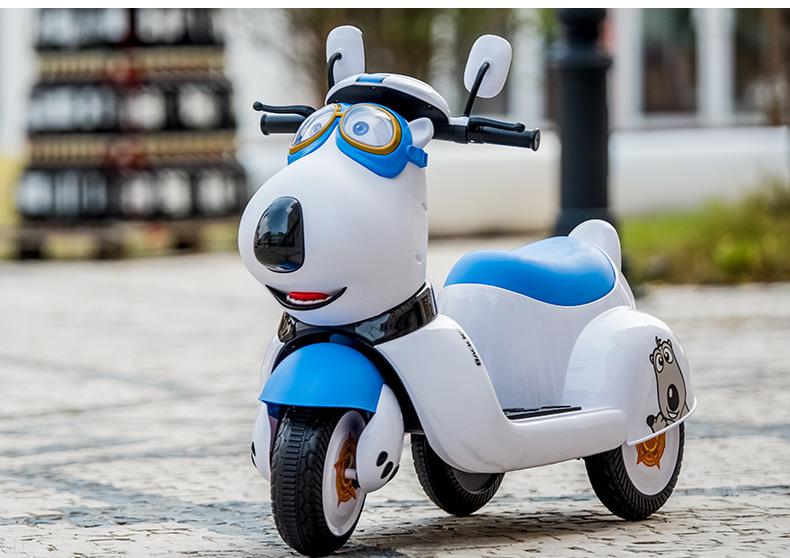 倒霉熊小车车倒霉熊儿童电动摩托车男孩三轮车充电遥控电动车宝宝大号