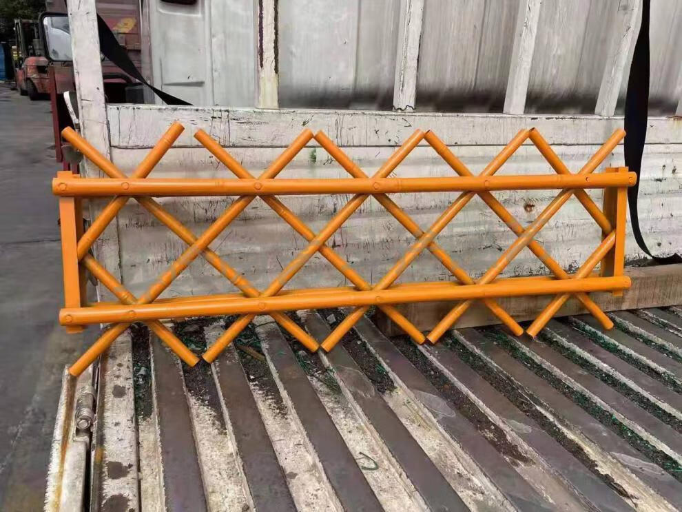 不锈钢仿竹护栏围栏栅栏别墅庭院篱笆花园菜园围墙仿真竹子隔离栏竹