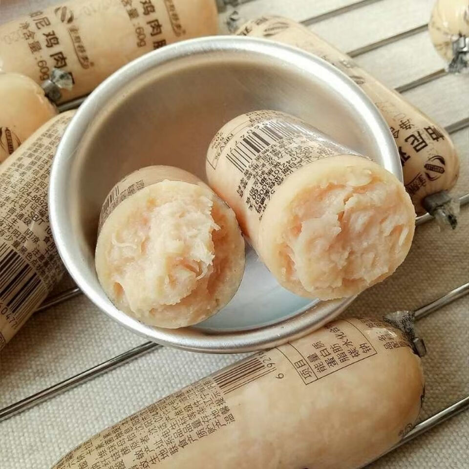 帕尼鸡肉肠600克10根早餐火腿肠即食轻食代餐健身无淀粉零食香肠鱼肉