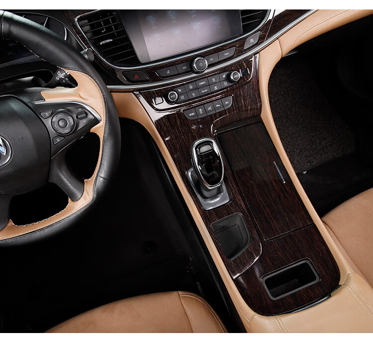 车烽特适用于别克君越内饰改装桃木贴片1621款新君越专用中控排挡装饰