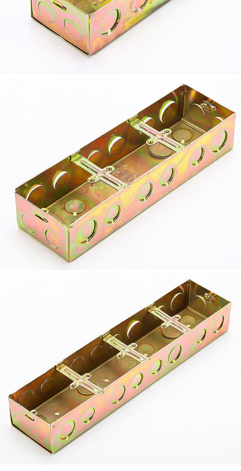 钢制接线盒86型接线盒铁暗装底盒不锈钢开关盒金属预埋盒拉伸方盒金属