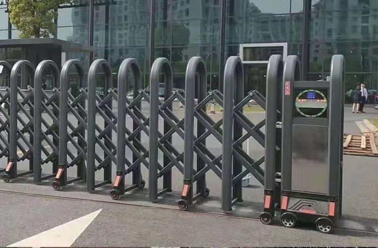 304不锈钢伸缩门电动大门学校电动门家用庭院门铝合金自动封板门 22.