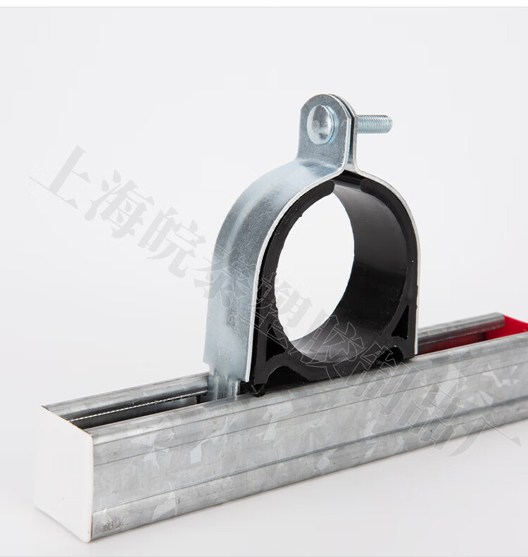 定制适用镀锌p型卡碳钢p型管卡c型钢管卡衬套p型卡抗震绝缘p型管夹p型