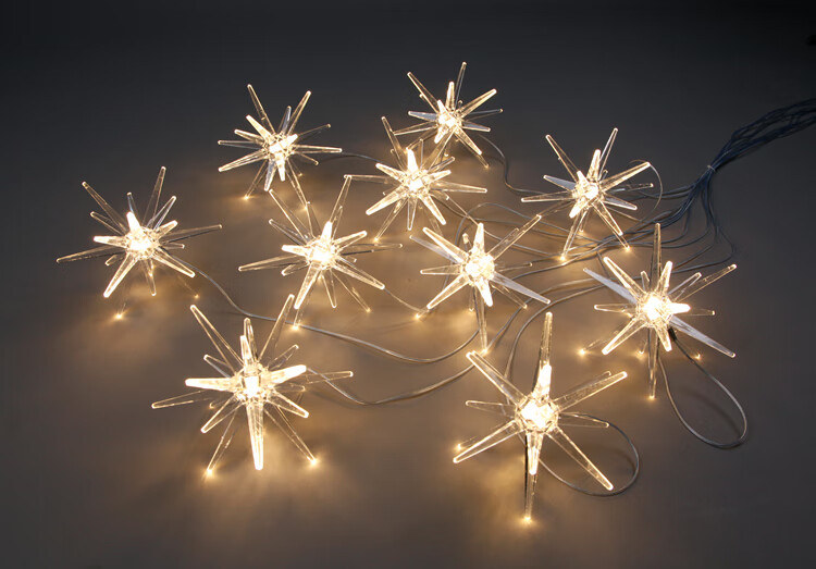 星星灯串婚庆吊顶装饰星星灯满天星吊灯婚礼场景布置道具海星挂灯海胆