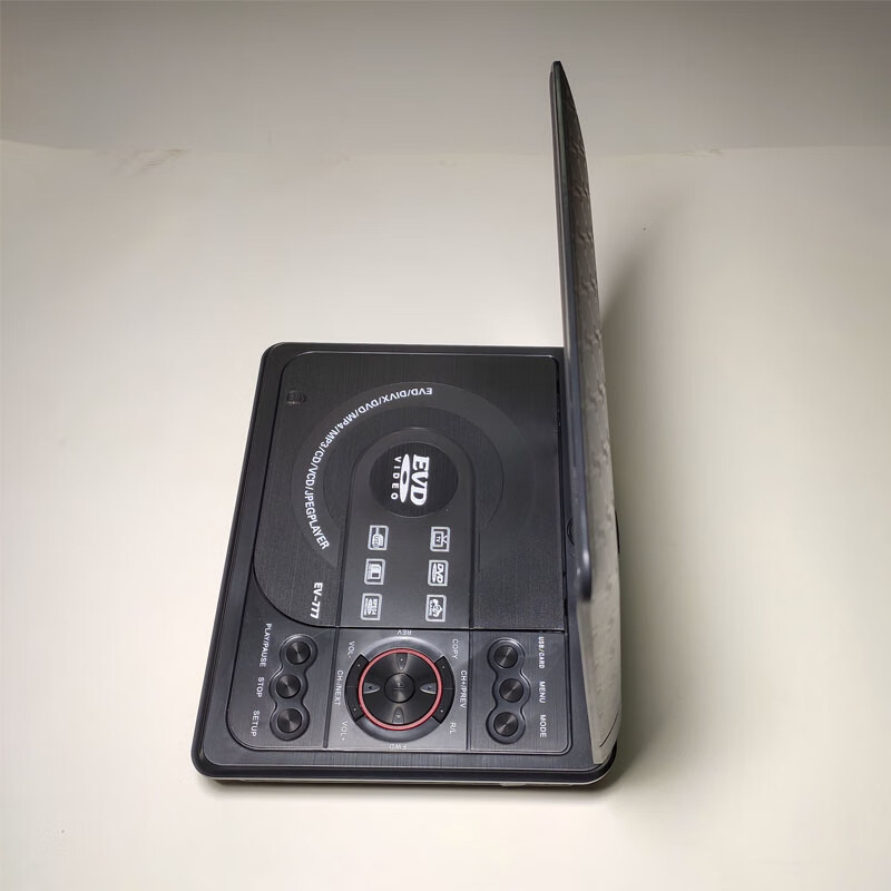 日本7寸迷你便携式dvd播放一体机高清移动影碟机小型vcd evd 黑色 7寸