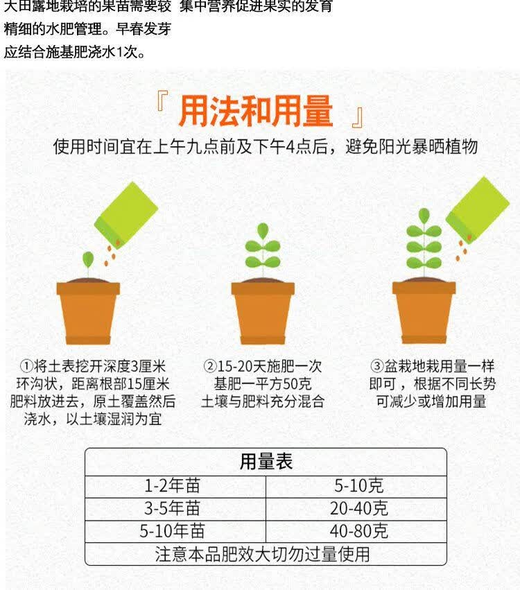 澜墨桃树肥料桃树专用肥料枣树苹果石榴树有机复合肥水果树肥土壤盆栽