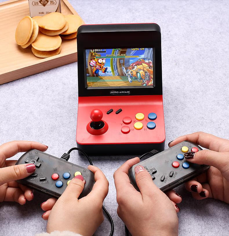霸王小子的掌机霸王小子a6掌上双人迷你摇杆掌机华强北复古游戏机小型