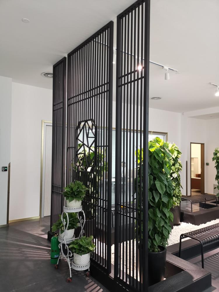 现货速发铝合金中式屏风隔断客厅不锈钢屏风客厅玄关隔断新中式餐厅